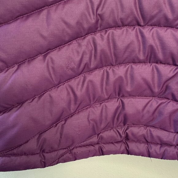 PATAGONIA Goose Down Sweater Jacket Womens XL Purple Puffer Winter Coat Warm - Picture 5 of 15